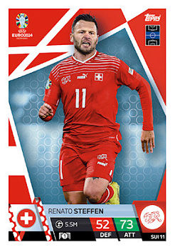 Renato Steffen Switzerland Topps Match Attax EURO 2024 #SUI11